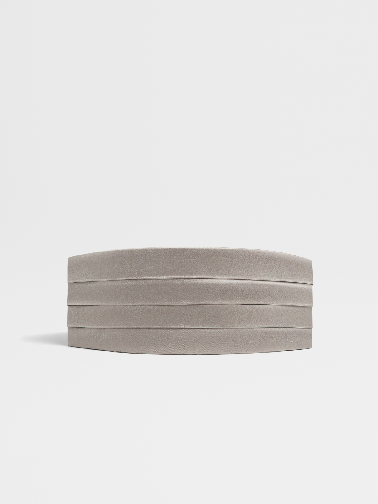 Light Grey Silk Cummerbund